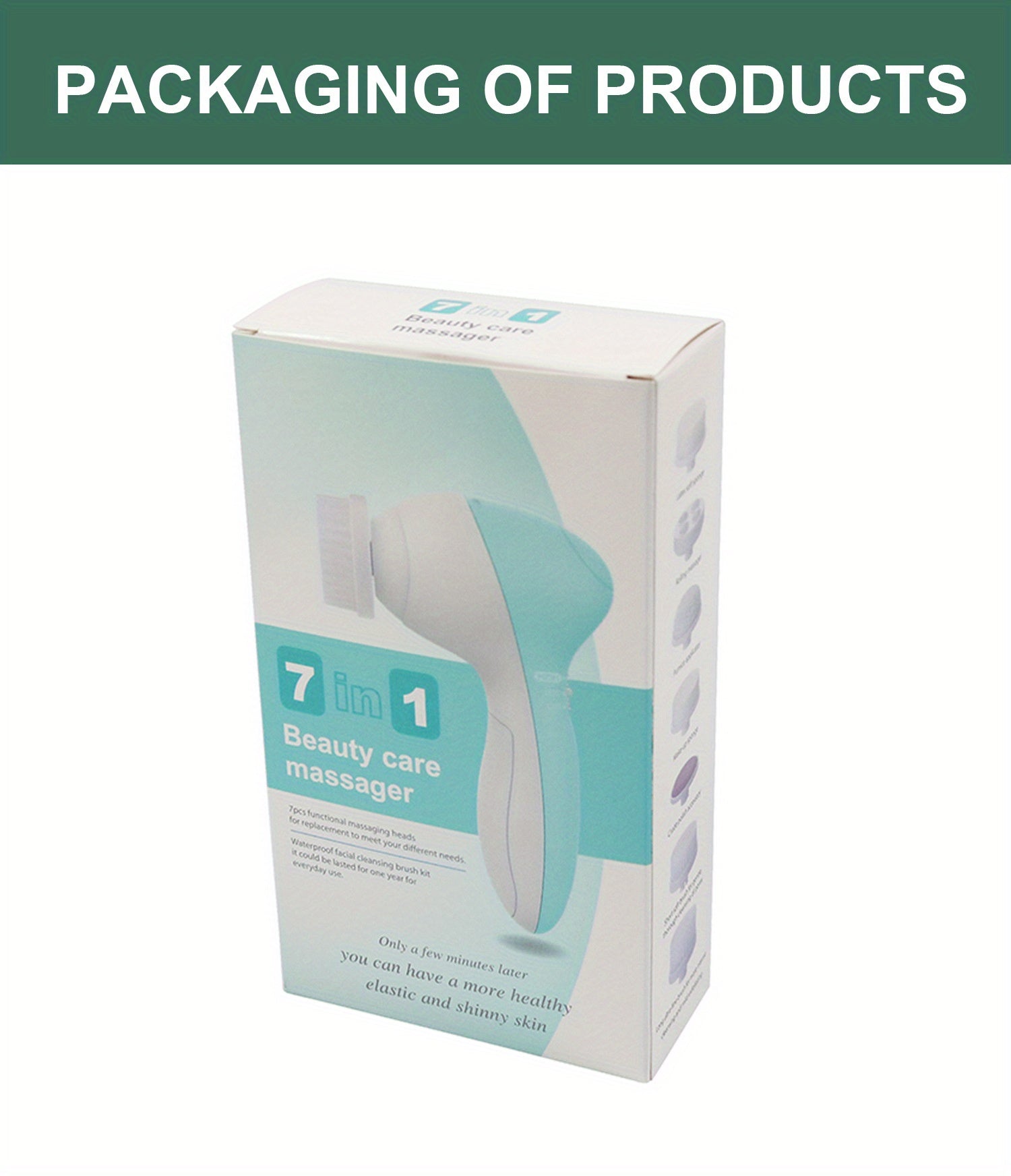 7-in-1 Electric Facial Cleansing Brush - Deep Cleansing & Exfoliating Face Scrubber