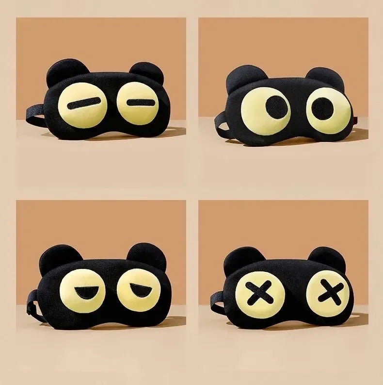 Cute Eye Mask Sleep Soothing Eye Fatigue Warm Compress Wear Comfortable Children And Students Eye Masks