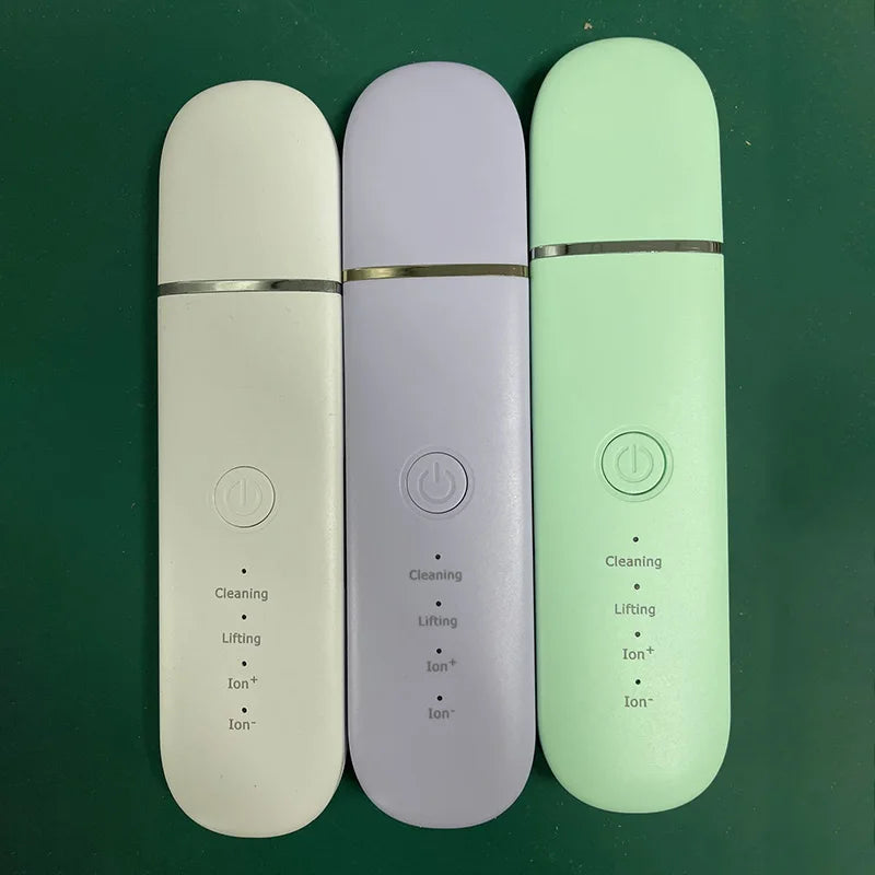 Ultrasonic Skin Scrubber Cosmetic Instrument Deep Cleansing Ultrasonic Cleansing Cavitation Peeling Shovel Rechargeable