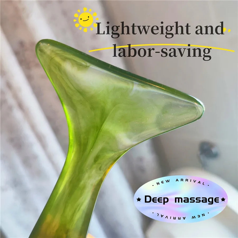 Gua sha facial tool, gua sha massage tool, lymphatic detoxification massage gua sha board for face, eyes, neck, body