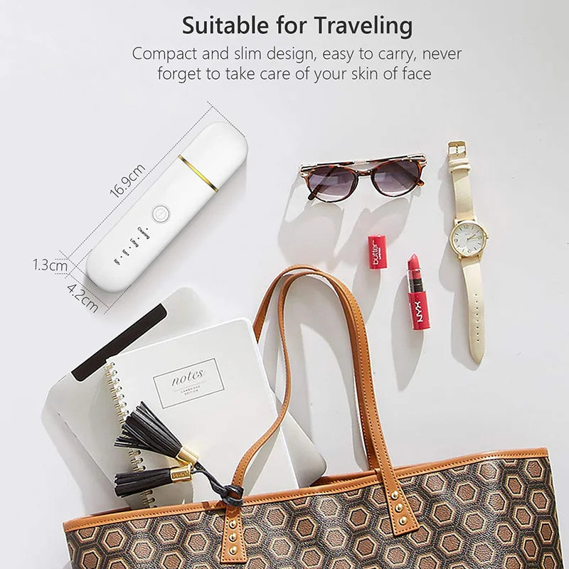 Ultrasonic Skin Scrubber Cosmetic Instrument Deep Cleansing Ultrasonic Cleansing Cavitation Peeling Shovel Rechargeable
