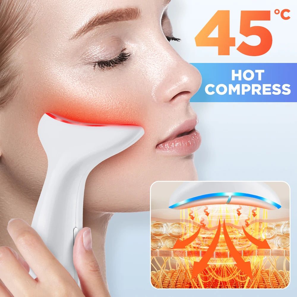 Microcurrent Neck Firming Device - 3 Massage Modes for Lifting & Tightening