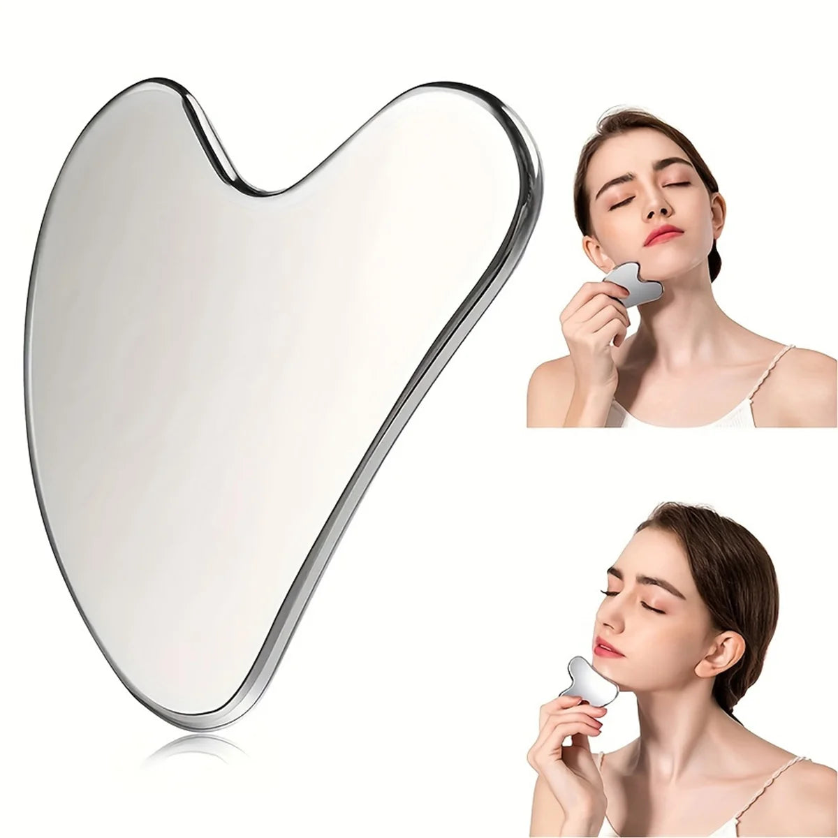 Gua Sha Facial Massage Stainless Steel Gua Sha Massage Tool Anti-Aging Firming Face Cooling Eye SPA Body Massage Tool