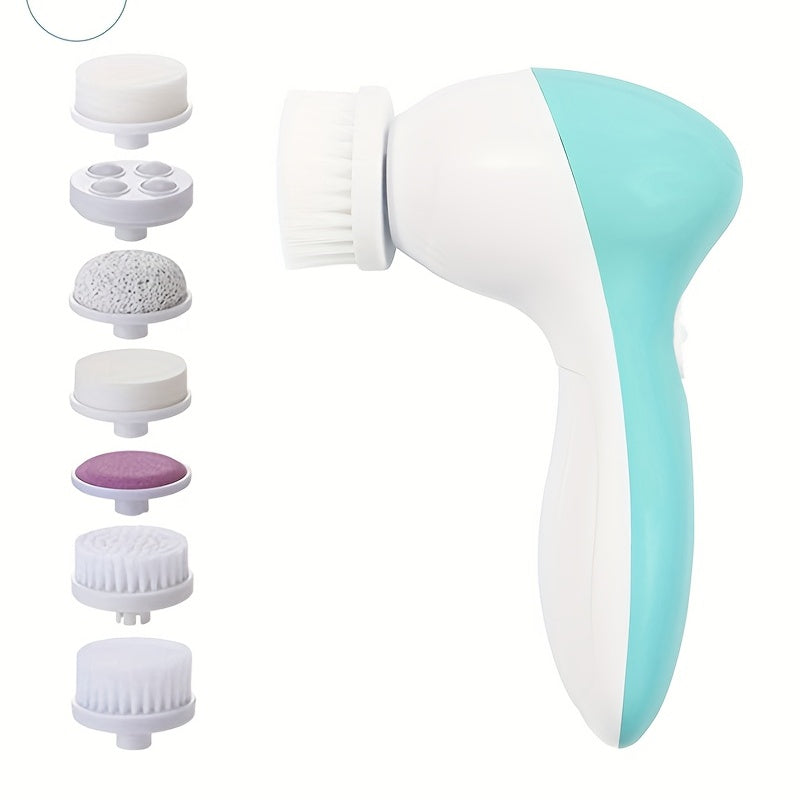 7-in-1 Electric Facial Cleansing Brush - Deep Cleansing & Exfoliating Face Scrubber