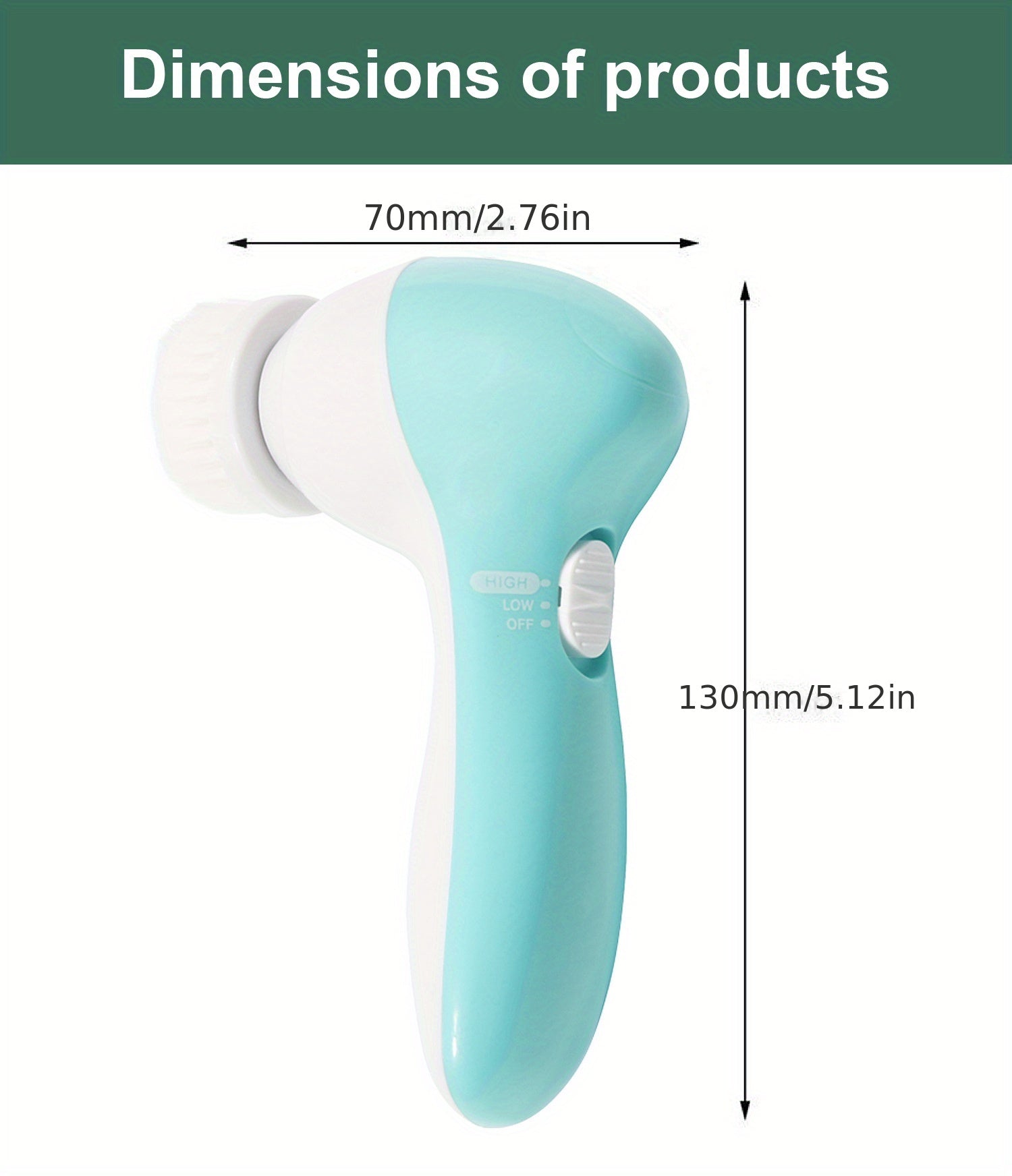 7-in-1 Electric Facial Cleansing Brush - Deep Cleansing & Exfoliating Face Scrubber