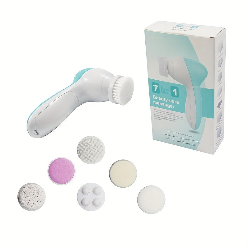 7-in-1 Electric Facial Cleansing Brush - Deep Cleansing & Exfoliating Face Scrubber